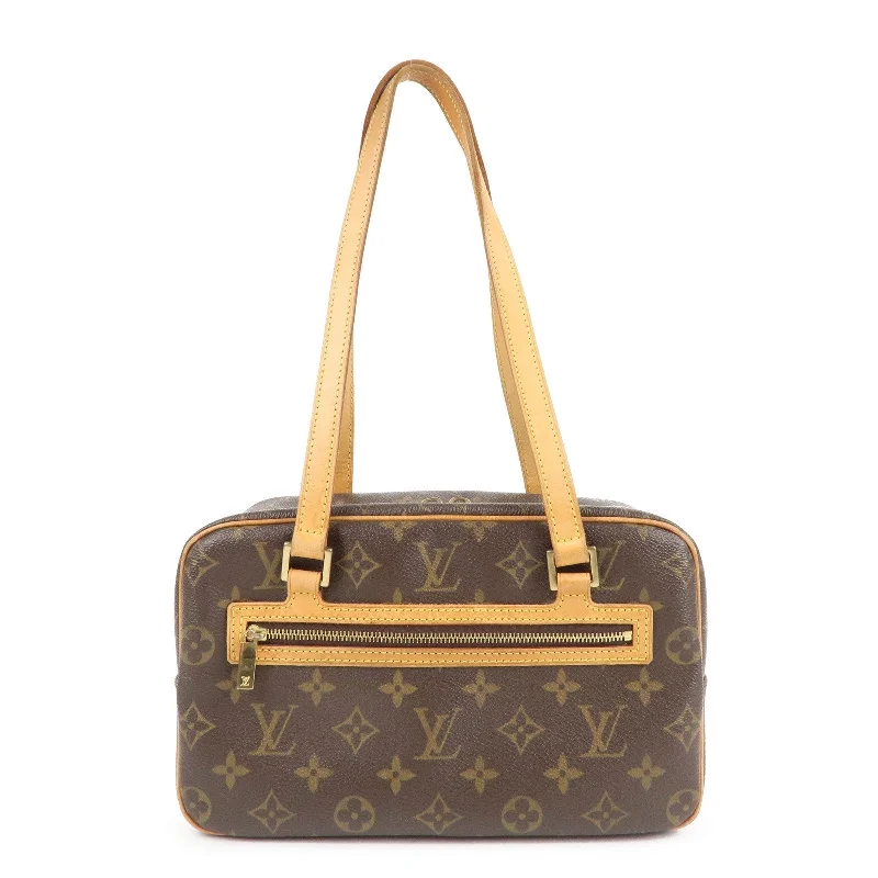 Louis Vuitton tote bags with a printed LV logo on the front for brand visibilityLouis Vuitton Monogram Cite MM Shoulder Bag Hand Bag M51182