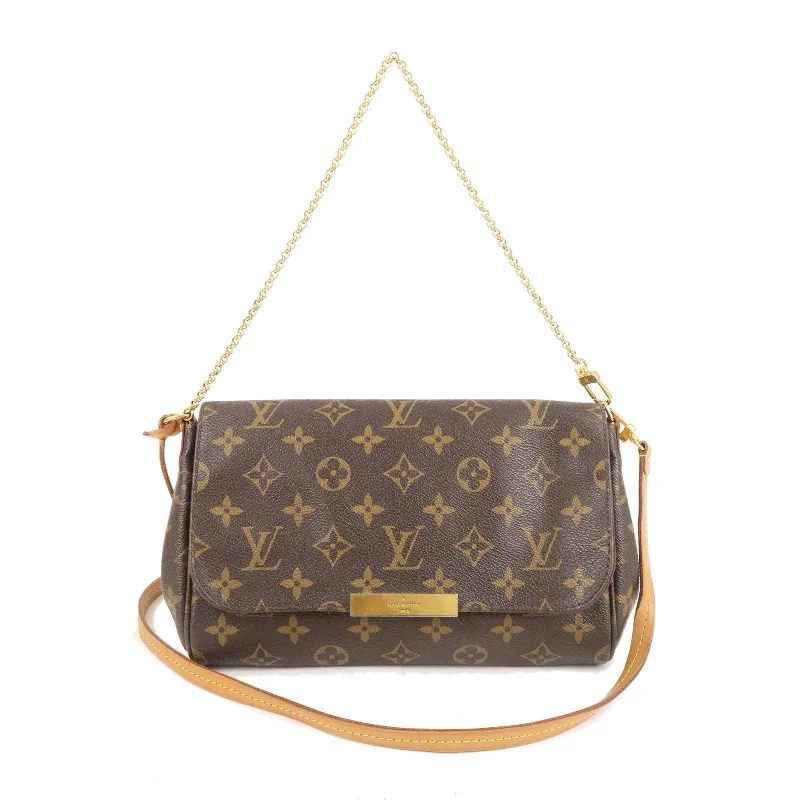 Louis Vuitton Twist bags with a contrast - colored interior for visual interestLouis Vuitton Monogram Favorite MM 2Way Shoulder Bag M40718