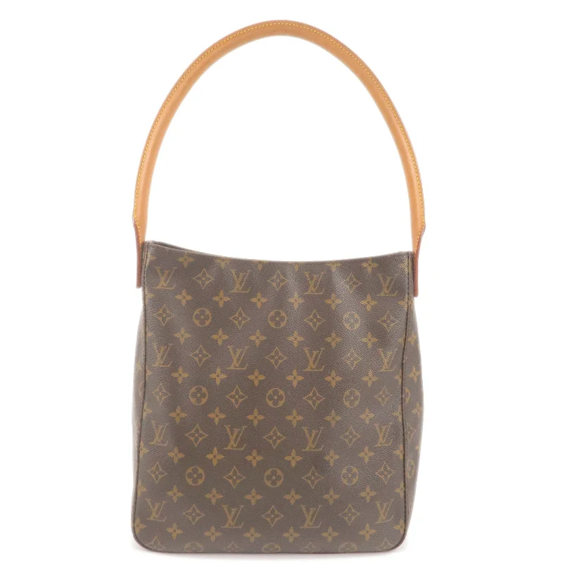 Louis Vuitton backpacks with a multi - pocket organization for functionalityLouis Vuitton Monogram Looping GM Shoulder Bag M51145