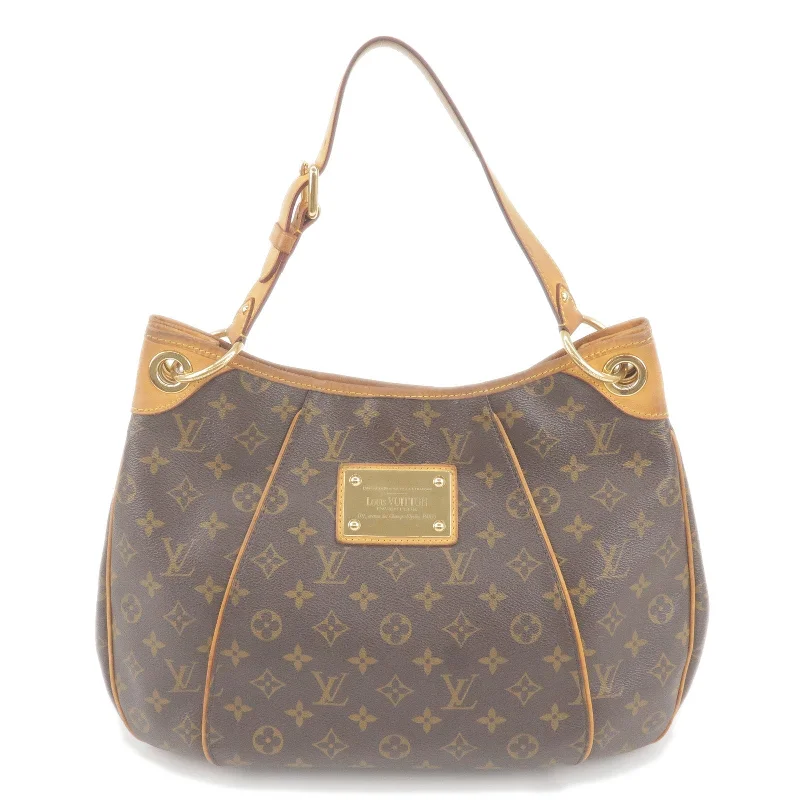 Louis Vuitton bags with a front - zip pocket for small items like keysLouis Vuitton Monogram Galliera PM Shoulder Bag M56382