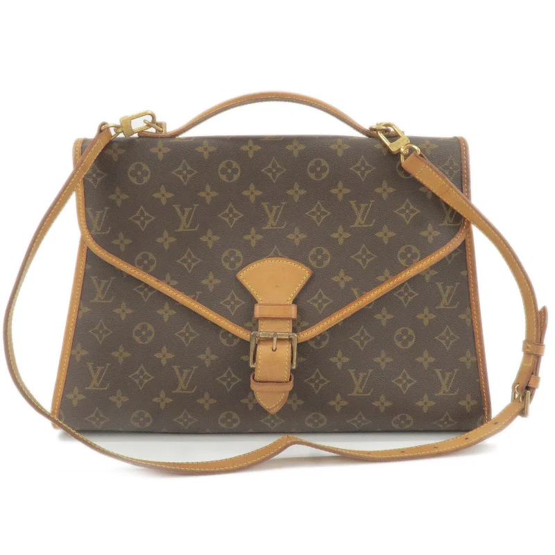 Louis Vuitton Alma bags with a leather - wrapped handle for a luxurious feelLouis Vuitton Monogram Beverly MM Shoulder Bag Brief Case M51121