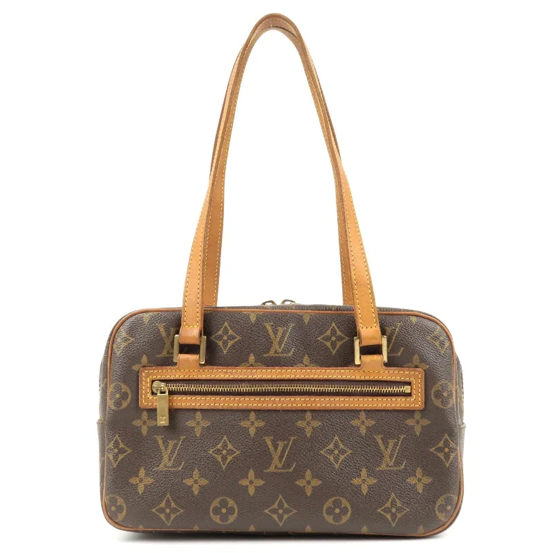 Louis Vuitton bags with a detachable mirror inside for on - the - go touch - upsLouis Vuitton Monogram Cite MM Shoulder Bag Hand Bag M51182