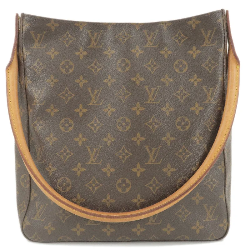 Louis Vuitton tote bags with a water - resistant coating for outdoor useLouis Vuitton Monogram Looping GM Shoulder Bag M51145