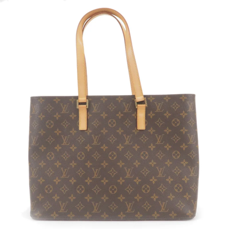 Ladies Louis Vuitton shoulder bags with a tassel decoration for charmLouis Vuitton Monogram Luco Tote Bag M51155