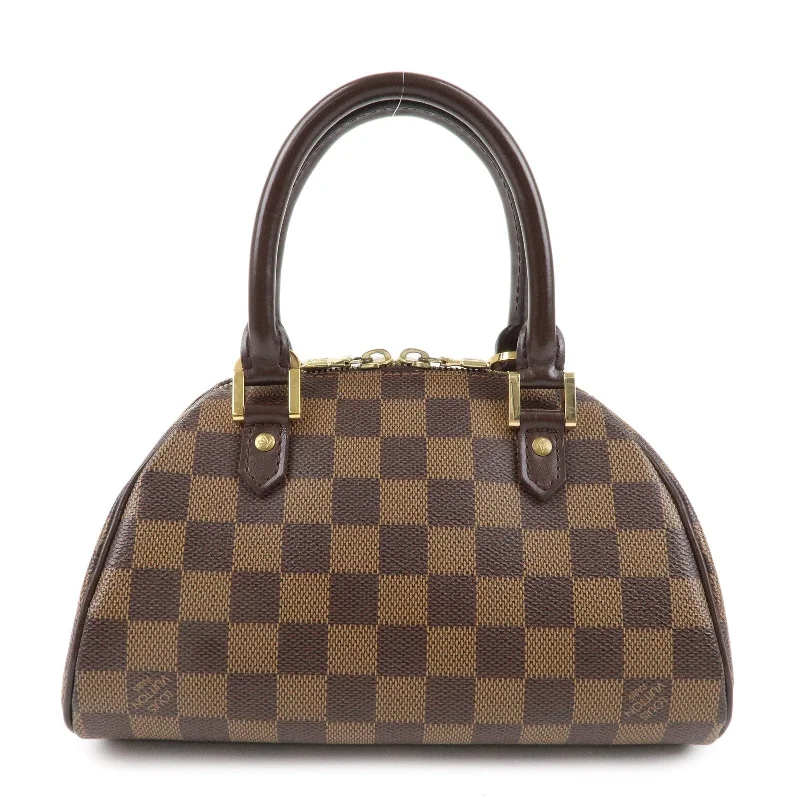 Louis Vuitton backpacks with a hidden back pocket for securityLouis Vuitton Damier Rivera Mini Handbag N41436 Brown