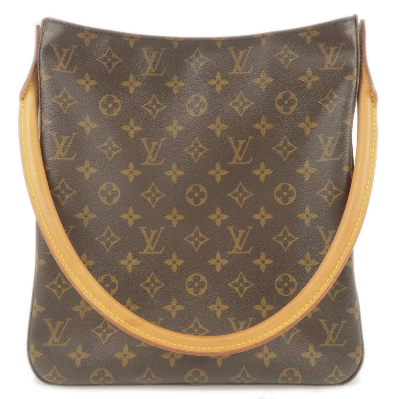 Louis Vuitton handbags with a back - zip pocket for storing valuablesLouis Vuitton Monogram Looping GM Shoulder Bag M51145