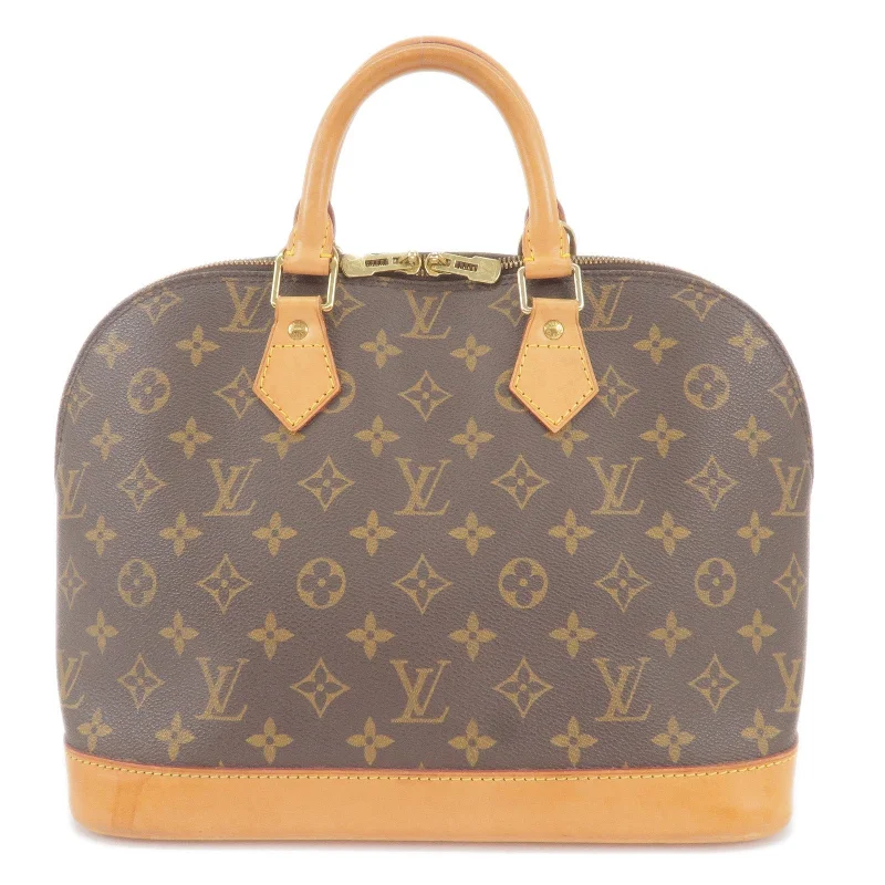 Louis Vuitton handbags with a beaded trim for a touch of glamourLouis Vuitton Monogram Alma Hand Bag M51130