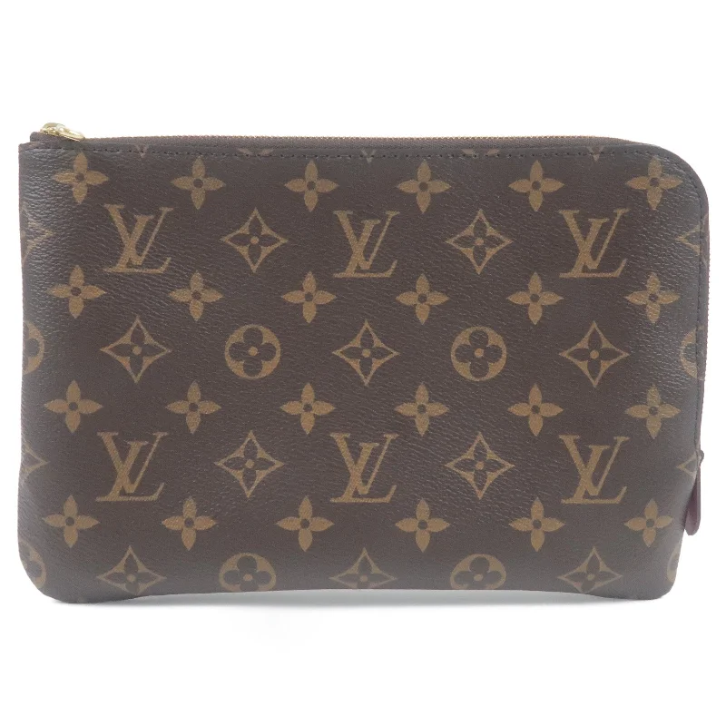 Louis Vuitton backpacks with a sleek, minimalist design for styleLouis Vuitton Monogram Etui Voyage Clutch Bag Pouch M44148