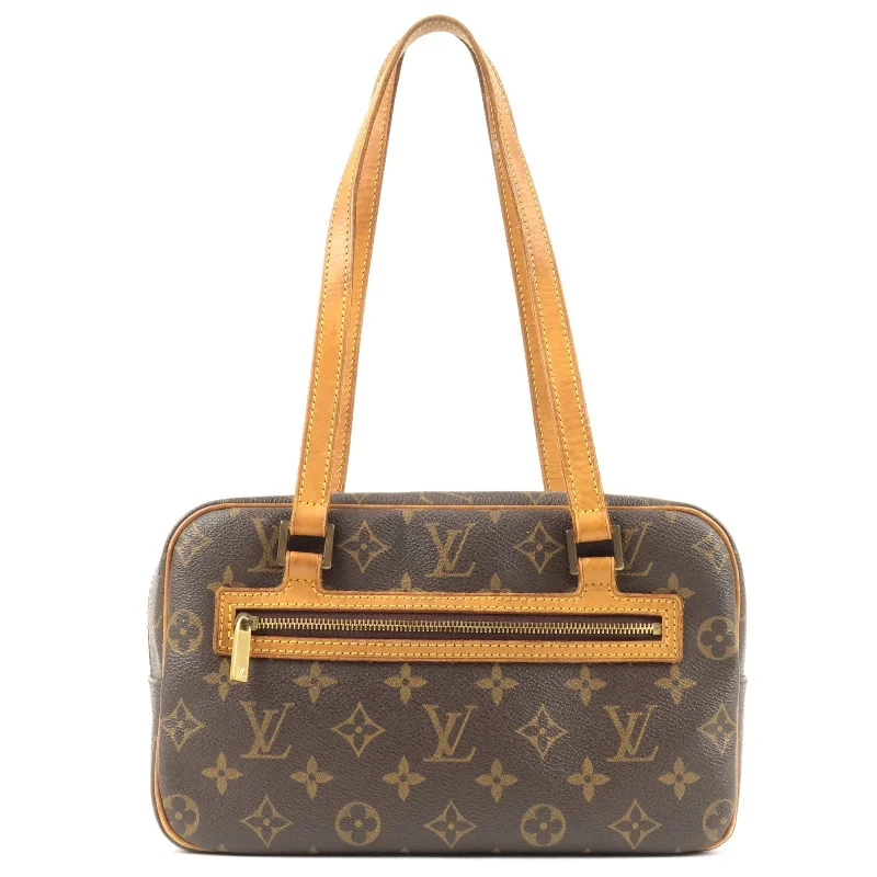 Louis Vuitton handbags with a metal - framed clasp for durabilityLouis Vuitton Monogram Cite MM Shoulder Bag Hand Bag M51182