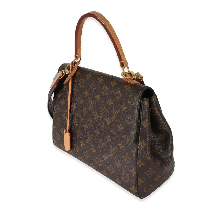 Louis Vuitton tote bags with a spacious interior and multiple pocketsLouis Vuitton Monogram Canvas Blue Glacial Cluny MM