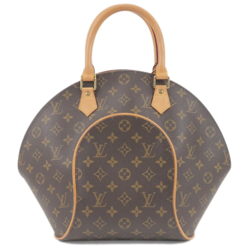 Louis Vuitton bags with a magnetic snap closure for easy accessLouis Vuitton Monogram Ellipse MM Hand Bag M51126