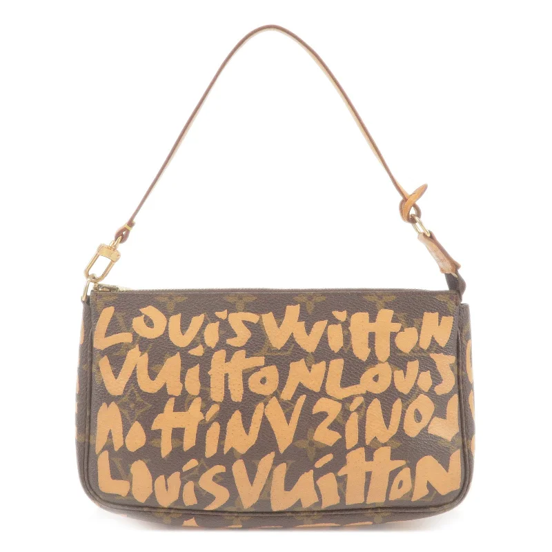 Louis Vuitton bags with a front - flap pocket for quick - access itemsLouis Vuitton Monogram Graffiti Pochette Accessoires M92193