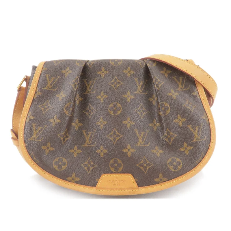 Ladies Louis Vuitton Petite Malle bags with a star - shaped charm for cutenessLouis Vuitton Monogram Menilmontant PM Shoulder Bag M40474