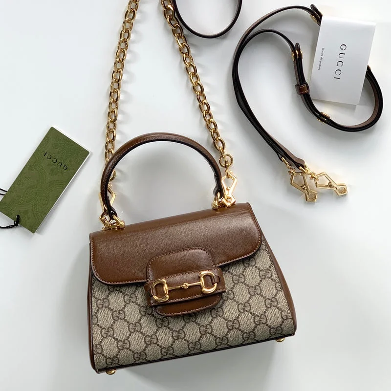 Women Gucci bags with a snap - button closure and a decorative charmWF - Gucci Bags - 12702