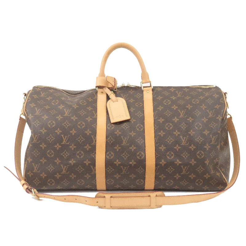 Louis Vuitton backpacks with a multi - pocket organization for functionalityLouis Vuitton Monogram Keep All Bandouliere 55 Boston Bag M41414