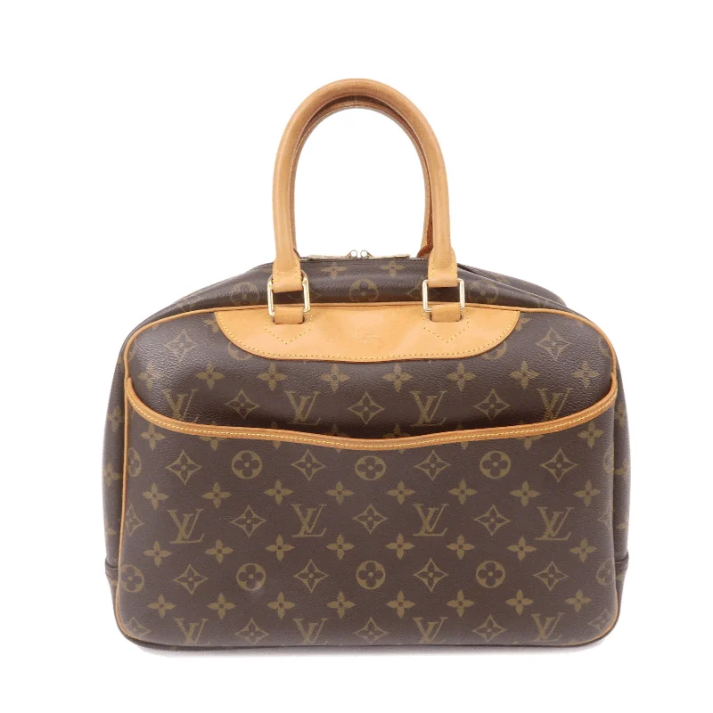 Louis Vuitton bags with a zippered interior pocket for better organizationLouis Vuitton Monogram Deauville Hand Bag Brown M47270