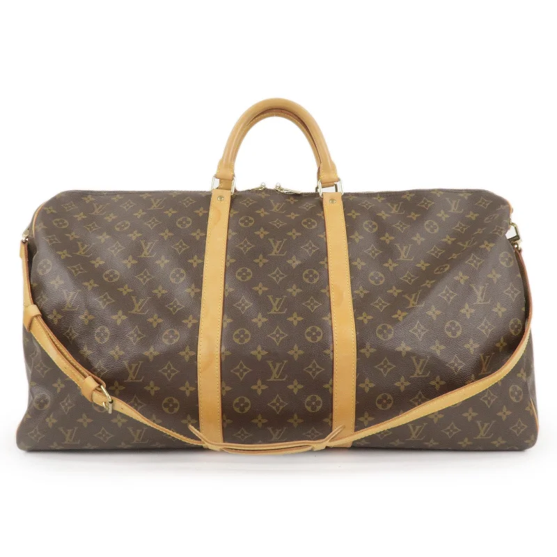 Ladies Louis Vuitton handbags with a detachable coin purse insideLouis Vuitton Monogram Keep All Bandouliere 60 Bag M41412