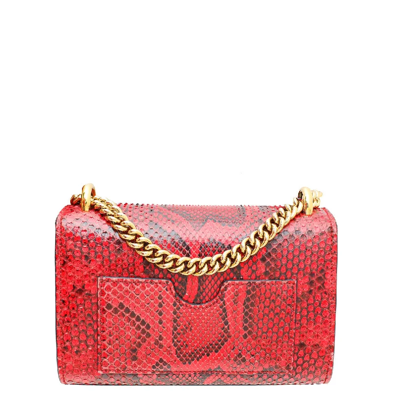 Ladies Gucci Dionysus bags in a pastel colorGucci Bicolor Python Padlock Small Shoulder Bag