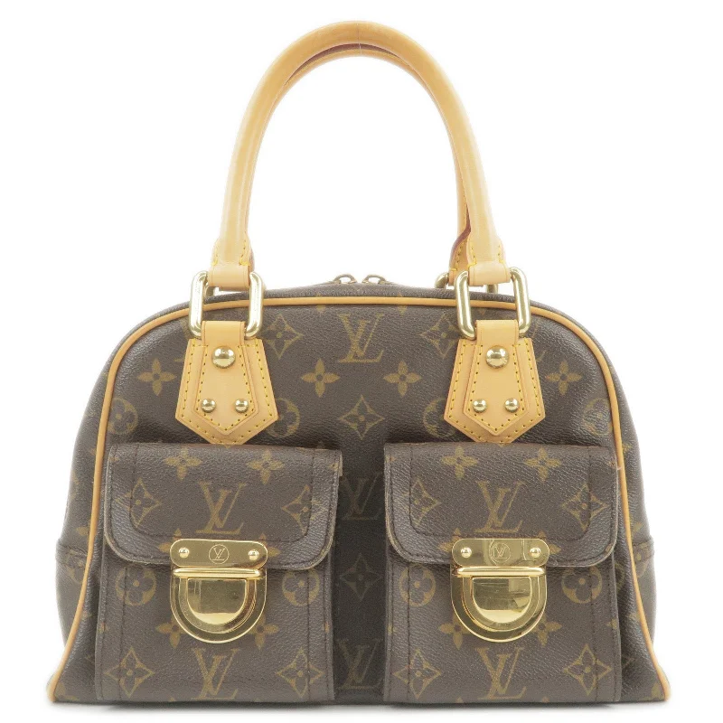 Louis Vuitton Petite Malle bags with a hard - shell structure for uniquenessLouis Vuitton Monogram Manhattan PM Hand Bag M40026