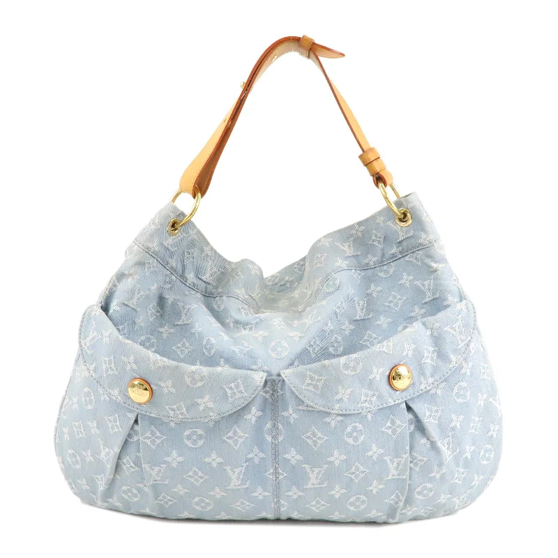 Ladies Louis Vuitton Capucines bags with a detachable shoulder strapLouis Vuitton Monogram Denim Daily GM Shoulder Bag M40492