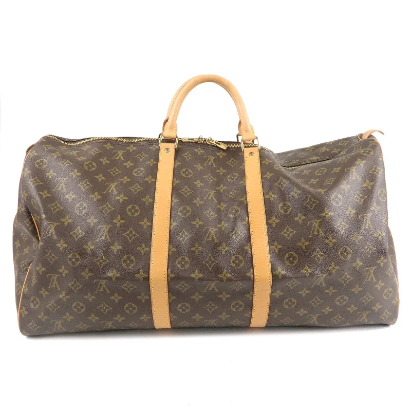 Louis Vuitton Capucines bags with smooth calfskin leather for luxuryLouis Vuitton Monogram Keep All 60 Boston Bag Brown M41422