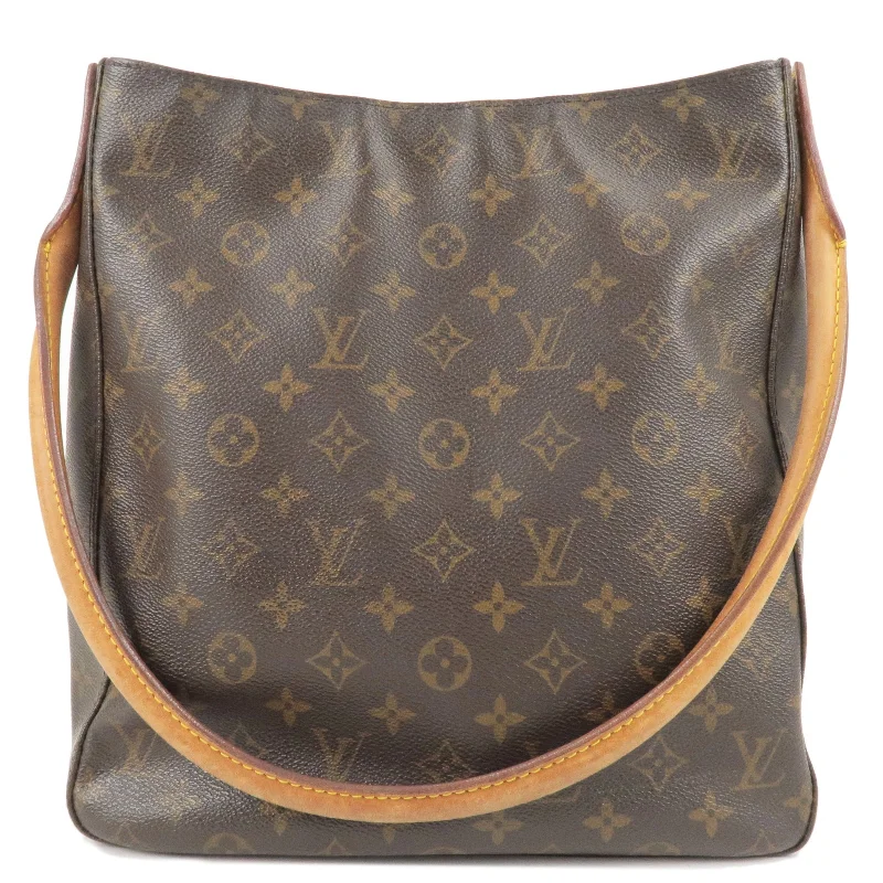 Louis Vuitton handbags with a metal - framed clasp for durabilityLouis Vuitton Monogram Looping GM Shoulder Bag M51145