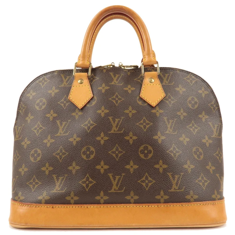 Louis Vuitton bags with a detachable mirror inside for on - the - go touch - upsLouis Vuitton Monogram Alma Hand Bag M51130