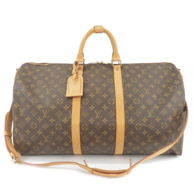 Louis Vuitton Twist bags with a crystal - embellished LV - turnlockLouis Vuitton Monogram Keep All Bandouliere 55 Bag M41414