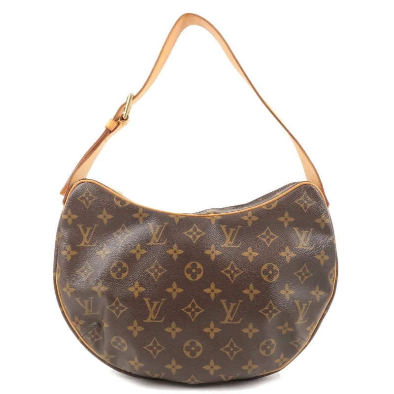 Ladies Louis Vuitton shoulder bags with a tassel decoration for charmLouis Vuitton Monogram Croissant MM Hand Bag Shoulder Bag M51512