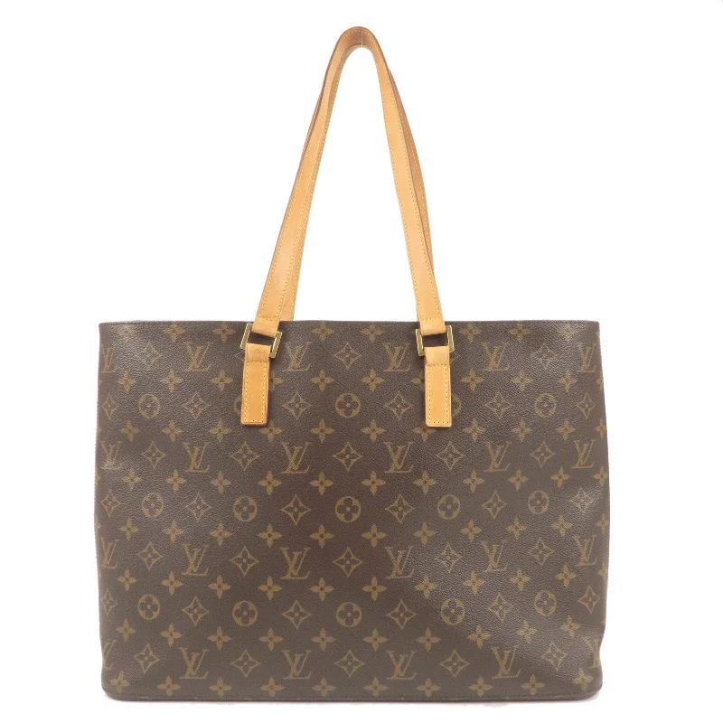 Louis Vuitton tote bags with a spacious interior and multiple pocketsLouis Vuitton Monogram Luco Tote Shoulder Bag Brown M51155