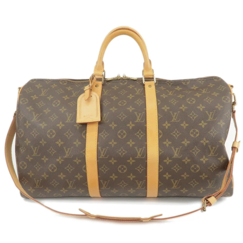 Louis Vuitton Twist bags with a snakeskin - effect panel for a bold lookLouis Vuitton Monogram Keep All Bandouliere 50 Bag M41416