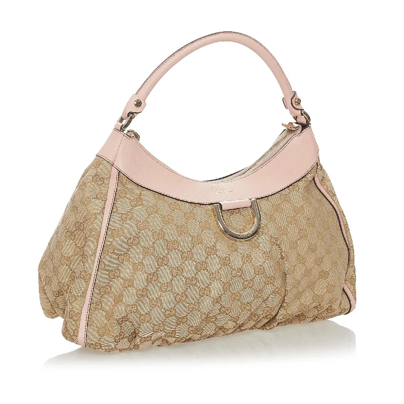 Gucci Marmont bags for women with a snakeskin - effect panelGucci GG Canvas Abbey D-Ring Shoulder Bag (28069)