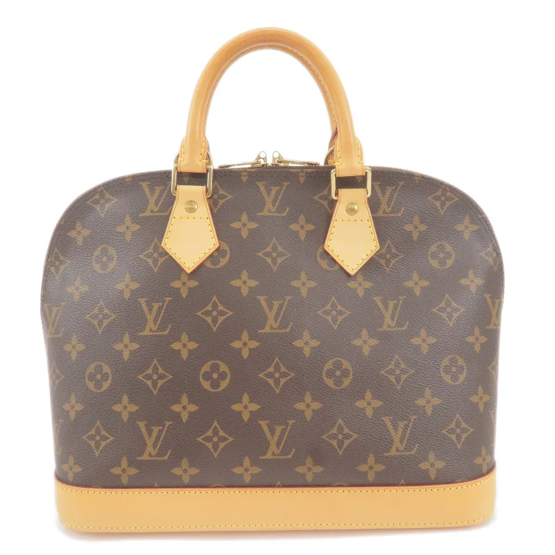 Ladies Louis Vuitton shoulder bags with a magnetic - closure flap for easeLouis Vuitton Monogram Alma Hand Bag M51130