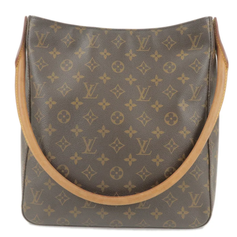 Louis Vuitton crossbody bags with a woven leather strap for textureLouis Vuitton Monogram Looping GM Shoulder Bag Hand Bag M51145