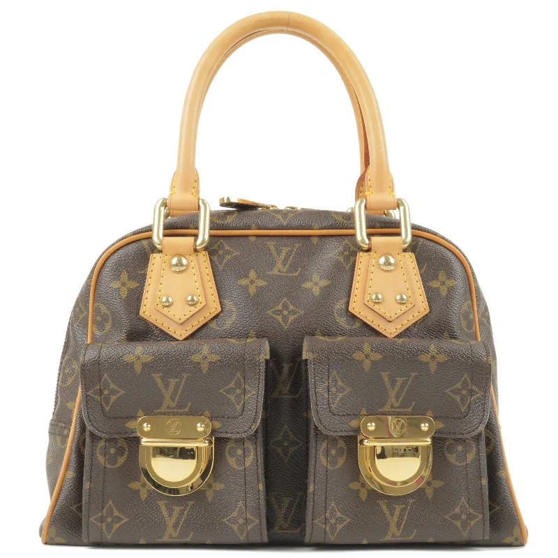 Louis Vuitton bags with a zip - around closure for enhanced securityLouis Vuitton Monogram Manhattan PM Hand Bag M40026