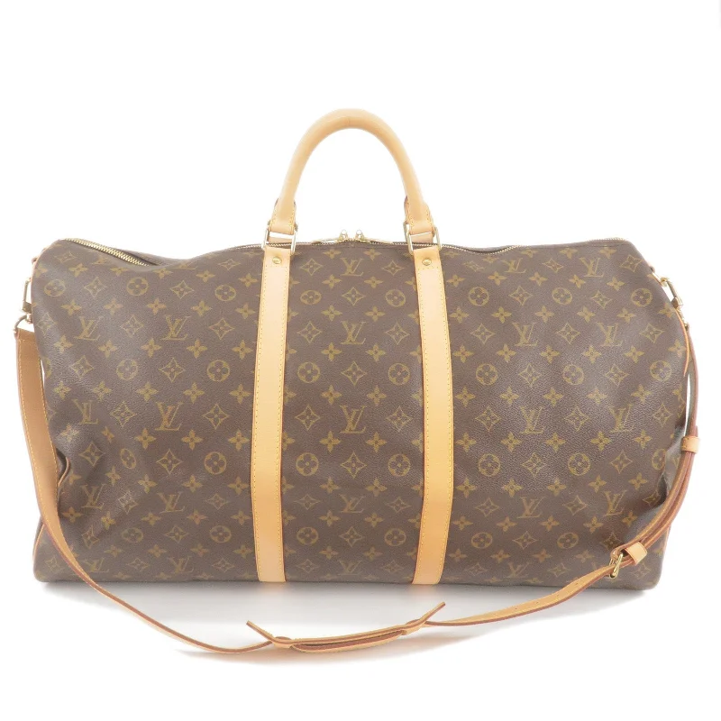 Ladies Louis Vuitton Petite Malle bags with a star - shaped charm for cutenessLouis Vuitton Monogram Keep All Bandouliere 60 Bag M41412