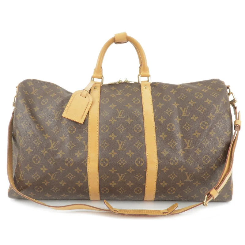 Louis Vuitton backpacks with a hidden back pocket for securityLouis Vuitton Monogram Keep All Bandouliere 55 Bag M41414