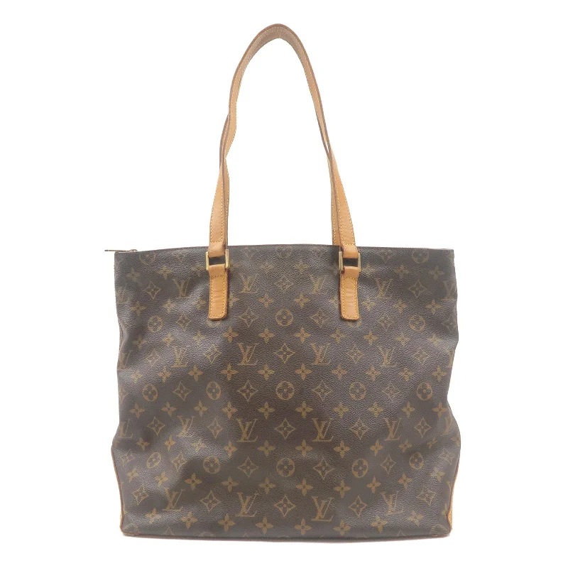 Louis Vuitton handbags with a patent - leather finish for a shiny lookLouis Vuitton Monogram Cabas Mezzo Tote Bag M51151