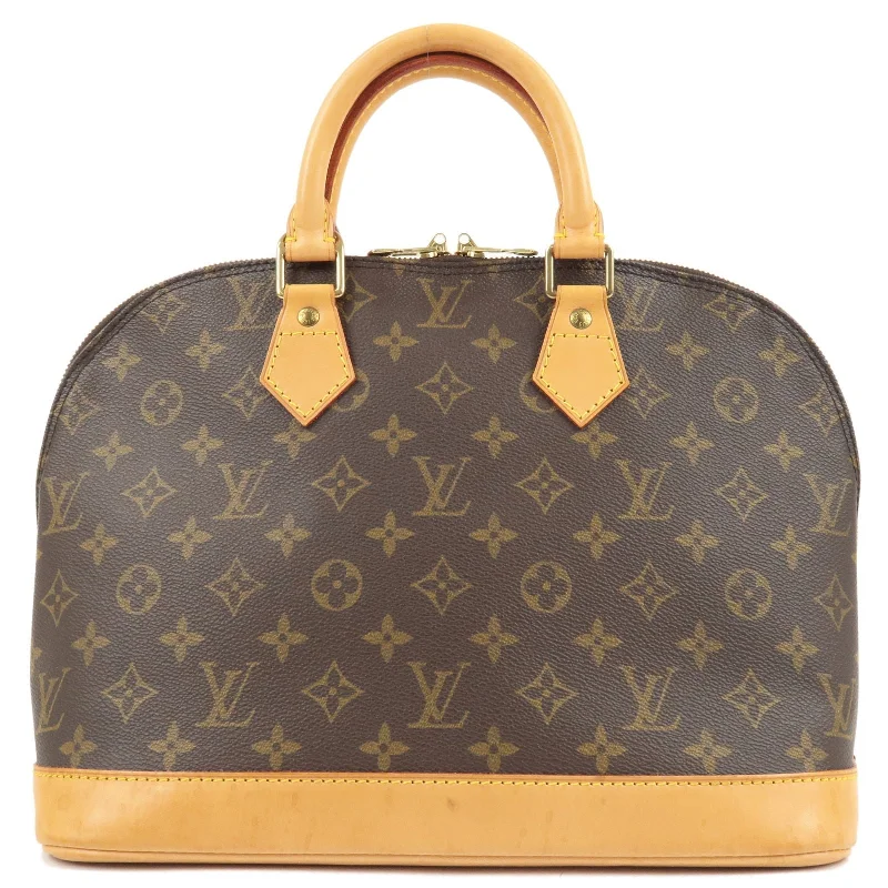 Louis Vuitton Petite Malle bags with a hard - shell structure for uniquenessLouis Vuitton Monogram Alma Hand Bag M51130