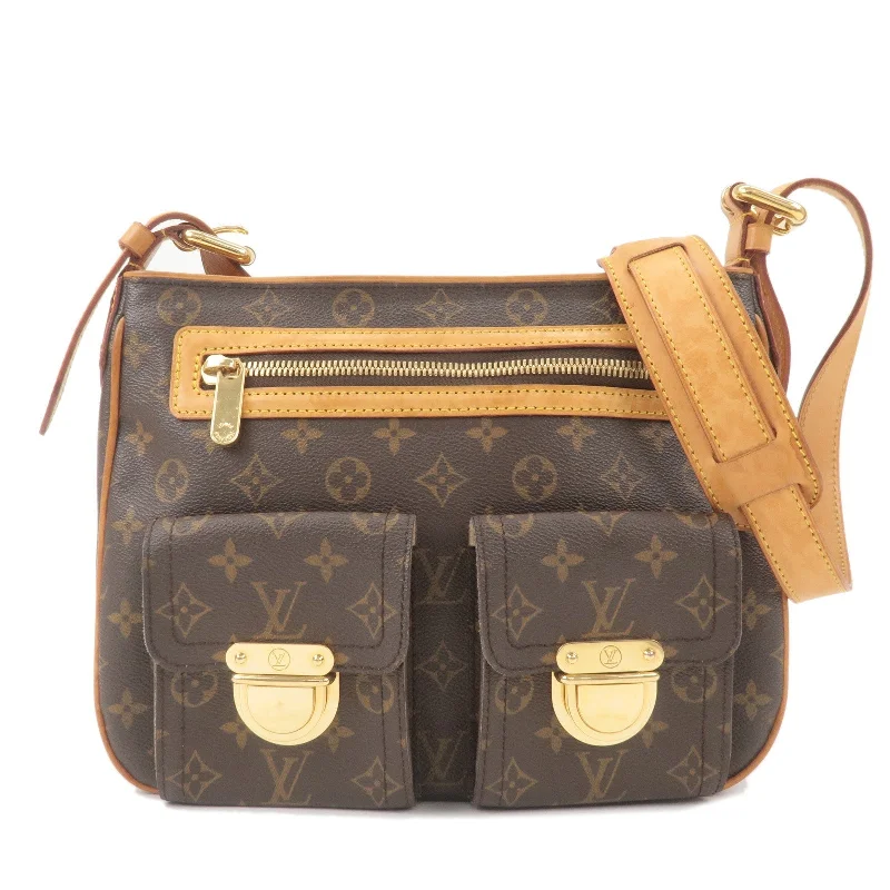 Louis Vuitton bags with a zip - around closure for enhanced securityLouis Vuitton Monogram Hudson GM Shoulder Bag Brown M40045