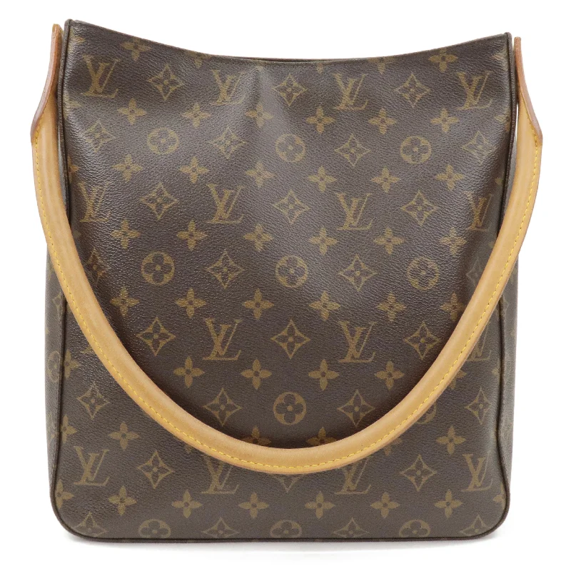 Louis Vuitton backpacks with a hidden back pocket for securityLouis Vuitton Monogram Looping GM Shoulder Bag M51145