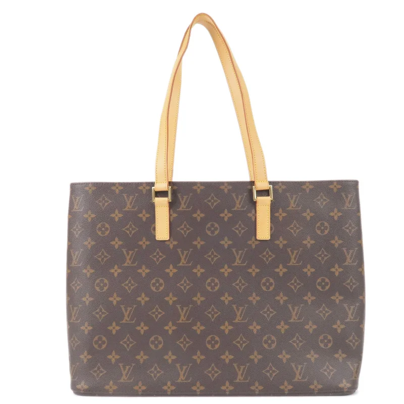 Louis Vuitton crossbody bags with a printed floral pattern for femininityLouis Vuitton Monogram Luco Tote Bag M51155