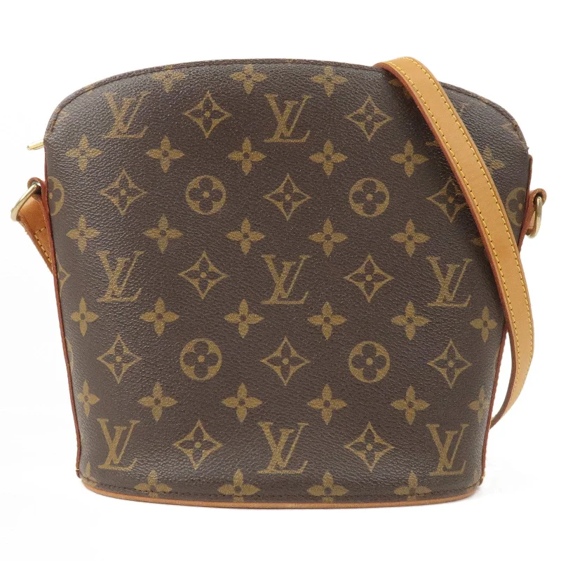 Louis Vuitton backpacks with a padded back panel for comfort during long - wearLouis Vuitton Monogram Drouot Cross Body Shoulder Bag M51290