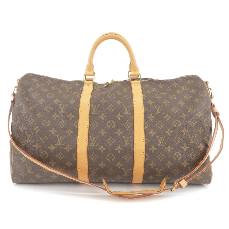 Ladies Louis Vuitton Capucines bags with a detachable shoulder strapLouis Vuitton Monogram Keep All Bandouliere 50 Bag M41416