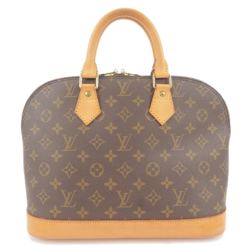 Louis Vuitton bags with a magnetic snap closure for easy accessLouis Vuitton Monogram Alma Hand Bag M51130