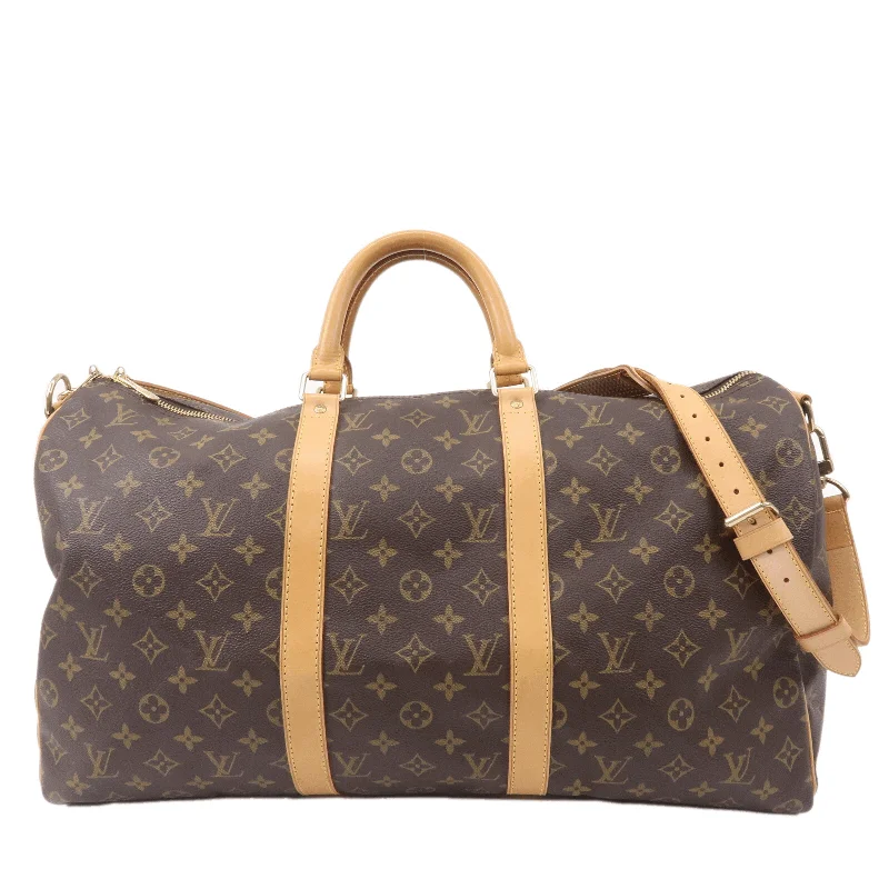 Louis Vuitton Twist bags with a contrast - colored interior for visual interestLouis Vuitton Monogram Keep All Bandoulier 50 Boston Bag M41416