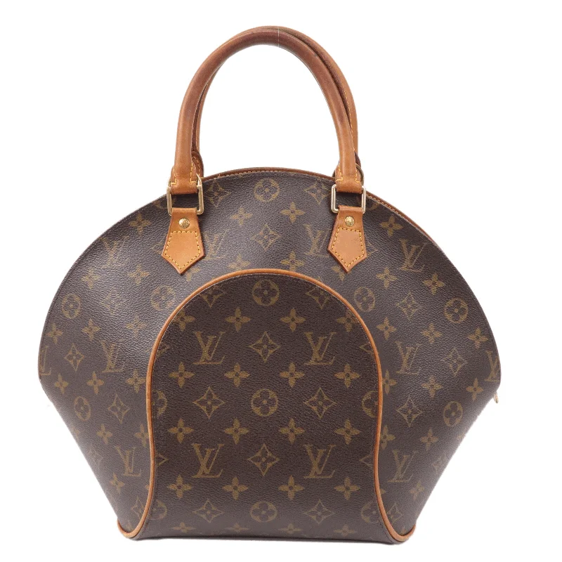 Louis Vuitton crossbody bags with a printed floral pattern for femininityLouis Vuitton Monogram Ellipse MM Hand Bag Brown M51126