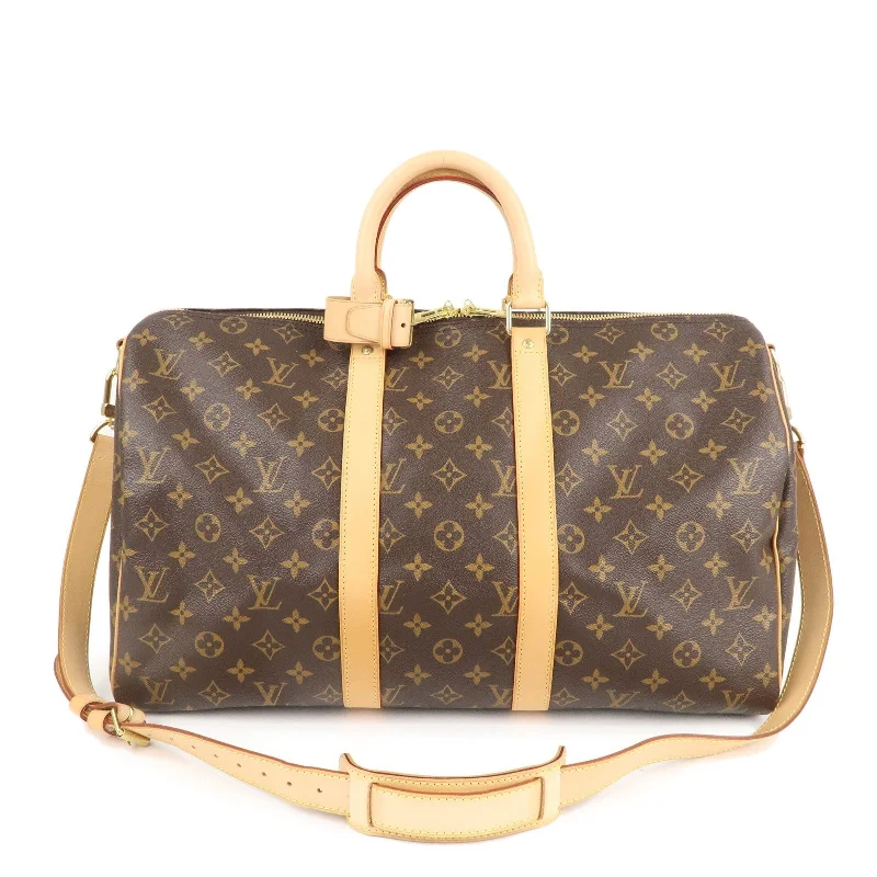 Louis Vuitton Twist bags with the iconic LV - turnlock closureLouis Vuitton Monogram Keep All 45 Boston Bag Brown M41418