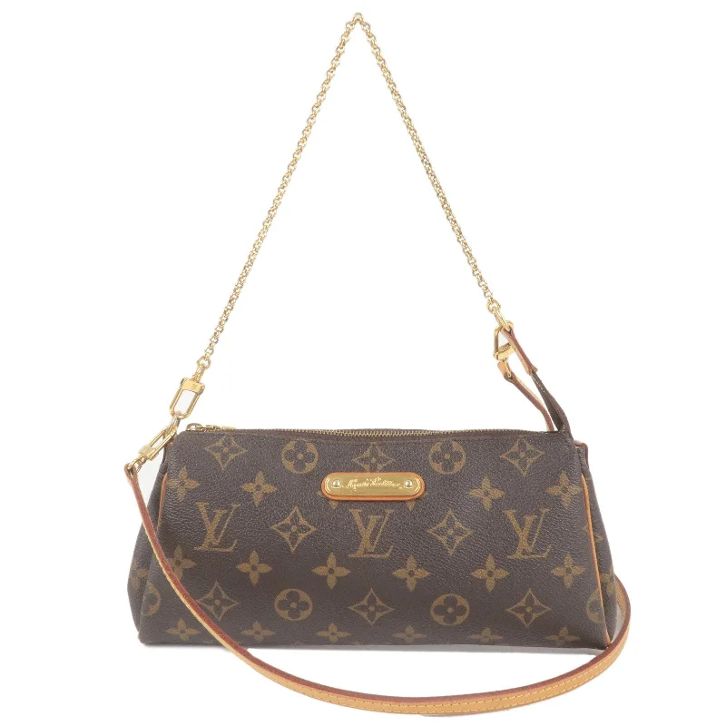 Louis Vuitton crossbody bags with adjustable shoulder straps for comfortLouis Vuitton Monogram Eva 2Way Shoulder Bag Pouch M95567