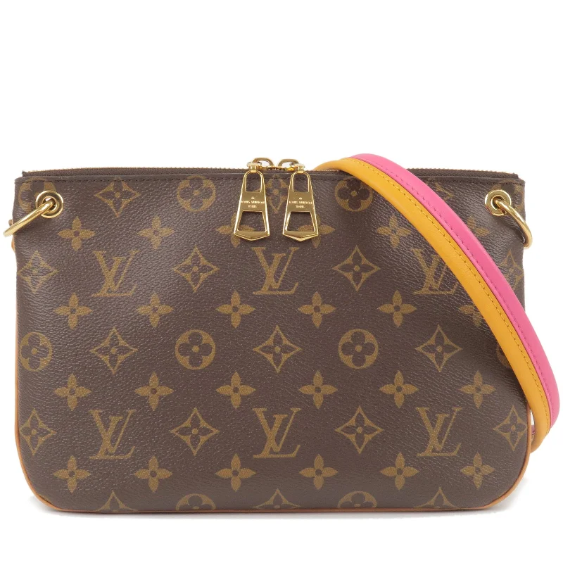 Ladies Louis Vuitton Petite Malle bags with a star - shaped charm for cutenessLouis Vuitton Monogram Lorette Shoulder Bag Hot Pink M44053